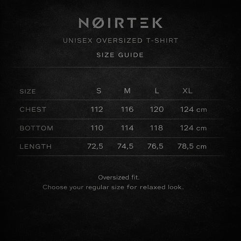 NØIRTEK Unisex Oversized T-shirt NØIR