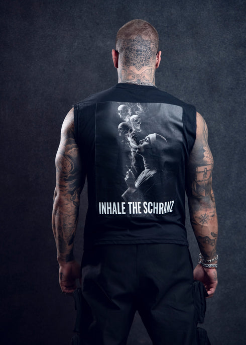 PÁNSKÝ CROP TOP – INHALE THE SCHRANZ