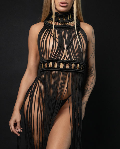 Fringe Goddess Dress — Rave Edition