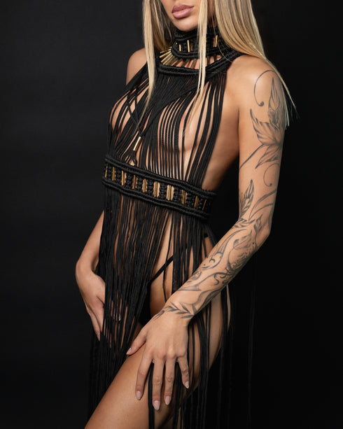 Fringe Goddess Dress — Rave Edition